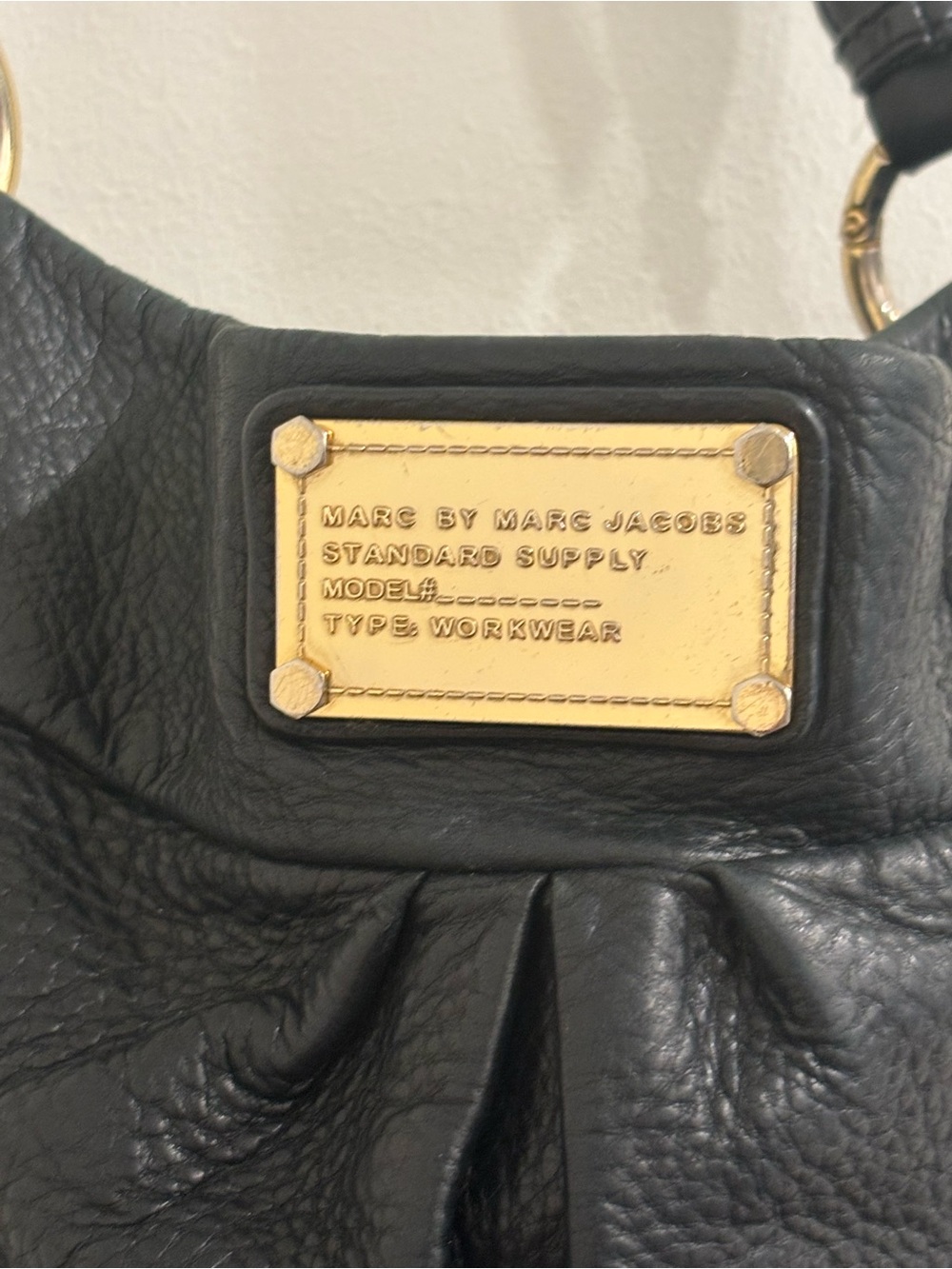 Marc by Marc Jacobs Black Leather Classic Q Hillier Hobo - Picture 3 of 4